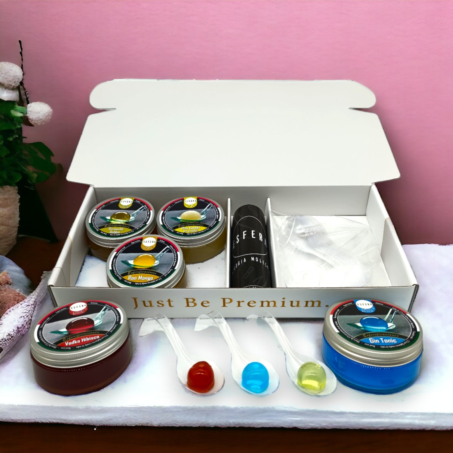 EVENTS Pack 80 spheres - 8 flavors + GIFT Tray